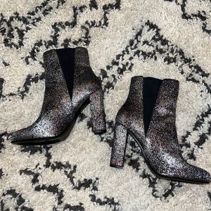 NWOT Steve Madden Multi-Metallic Platform Sock Boots